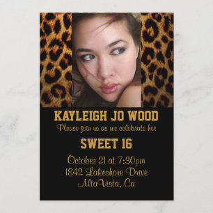 Leopard Party Invitation