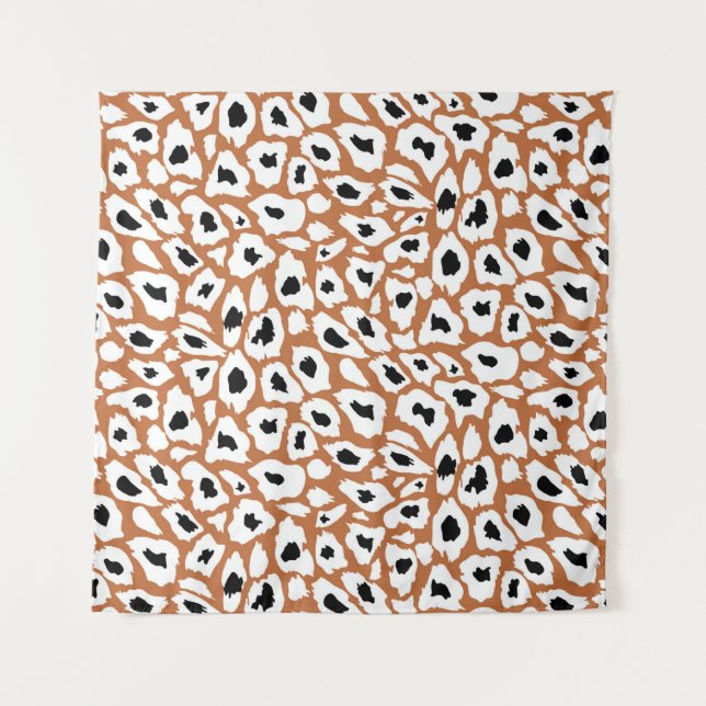 Leopard pattern, african animal print design tapestry (Front)