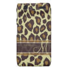 Leopard Pattern - Brown and Tan with Monogram