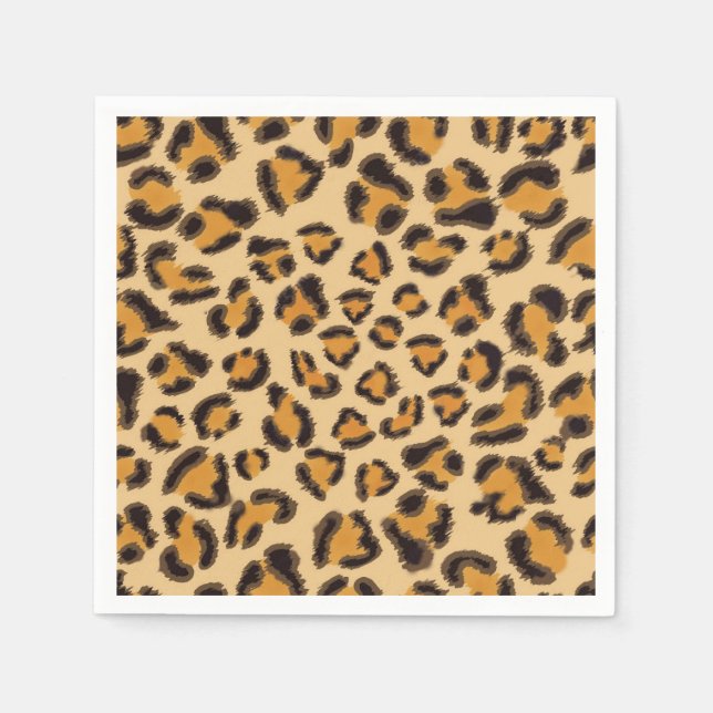 Leopard pattern, cheetah pattern, animal pattern  napkin (Front)