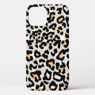 leopard pattern coloured wild seamless iPhone 12 case