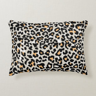 leopard pattern coloured wild seamless decorative cushion