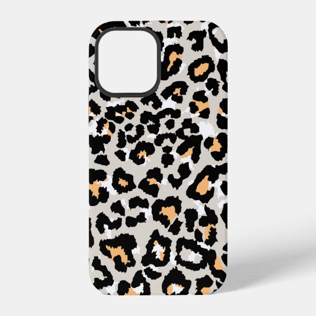 leopard pattern coloured wild seamless iPhone case (Back)