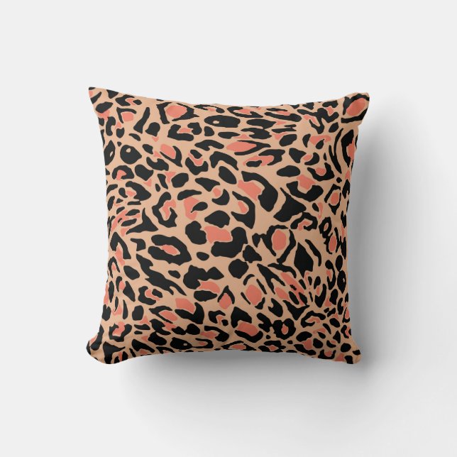 Leopard pattern cushion (Front)
