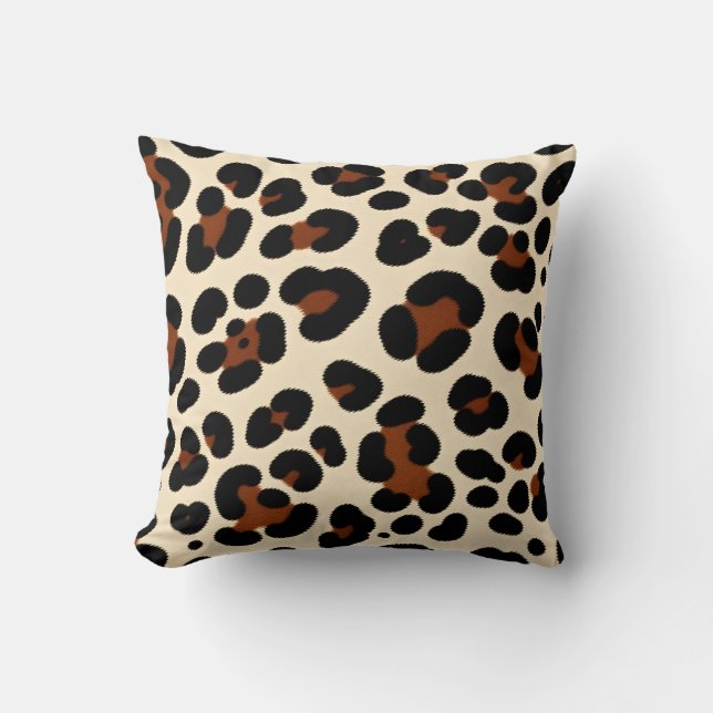 leopard pattern cushion. cushion (Front)