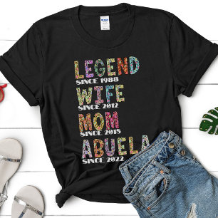 Leopard Pattern Cute Gift Mother Mum Legend Wife T-Shirt