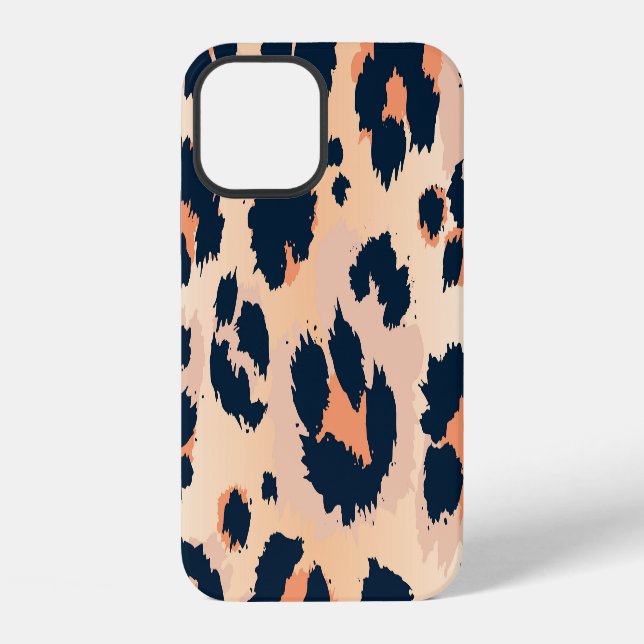 Leopard Pattern: Funny Seamless Design iPhone Case (Back)