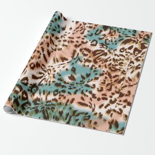 Leopard pattern illustration, animal print wrapping paper
