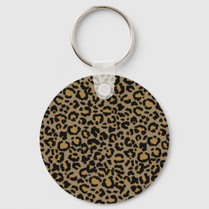 Leopard Pattern in Natural  2  Key Ring