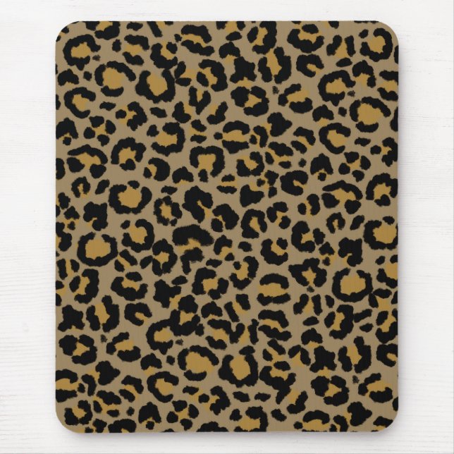 Leopard Pattern in Natural  2 Mouse Mat (Front)
