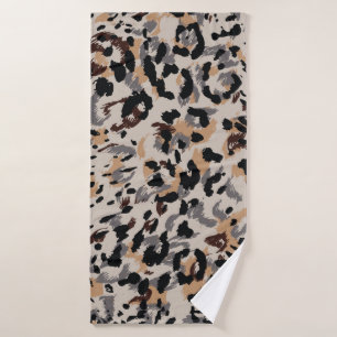 Leopard pattern, jaguar pattern, animal fur bath towel