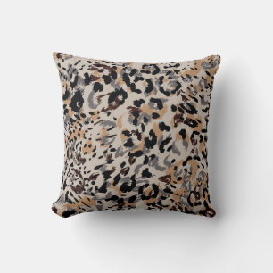 Leopard pattern, jaguar pattern, animal fur cushion