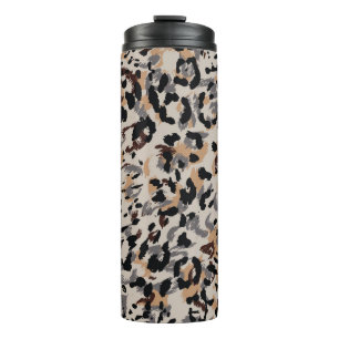 Leopard pattern, jaguar pattern, animal fur thermal tumbler