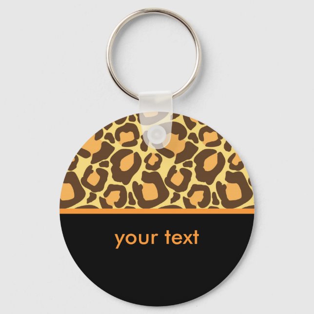Leopard Pattern Key Ring (Front)