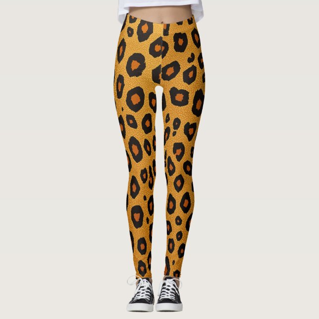 Leopard pattern leggings (Front)