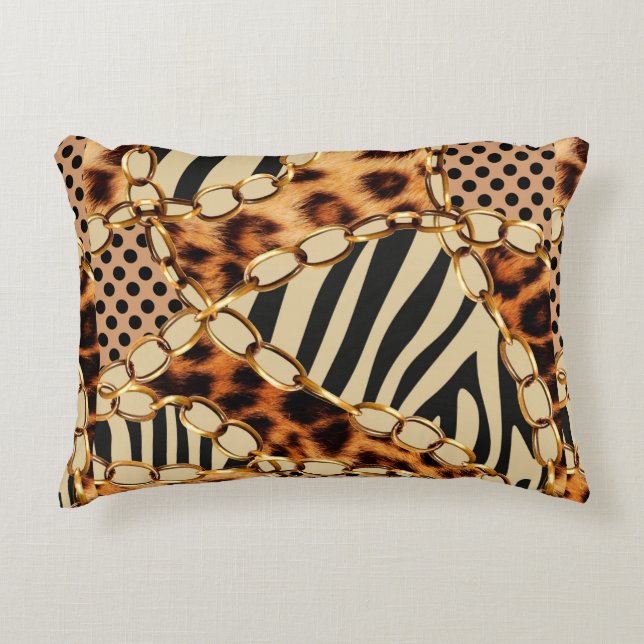 Leopard Pattern, Leopard Print, Animal print,  Decorative Cushion (Front)