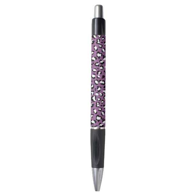 Leopard Pattern, Leopard Spots, Purple Leopard (Front Vertical)