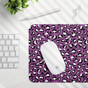 Leopard Pattern, Leopard Spots, Purple Leopard Mouse Mat