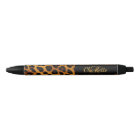 Leopard pattern monogram signature name