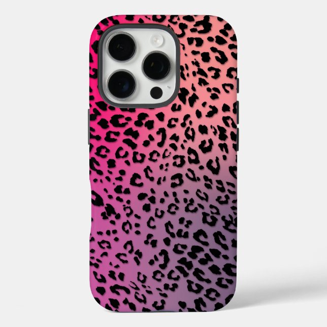 Leopard Pattern on Colourful Backdrop Case-Mate iPhone Case (Back)