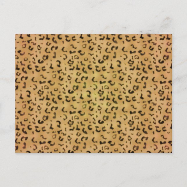 Leopard Pattern Postcard (Front)