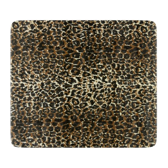 Leopard Pattern Print Cutting Board Zazzle.co.uk