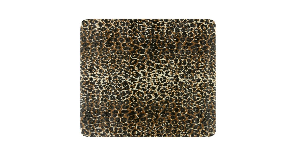 Leopard Pattern Print Cutting Board Zazzle