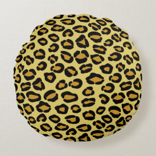 Leopard Pattern Round Cushion
