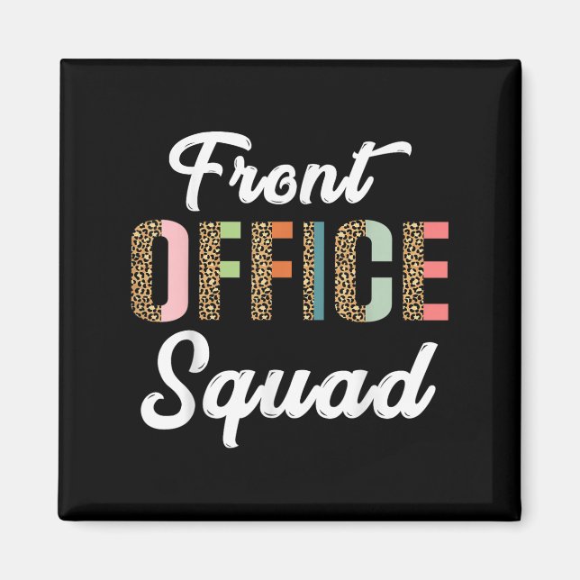 Leopard Pattern School Secretary Admin Front Offic Magnet (Front)