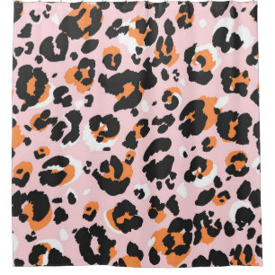 Leopard pattern seamless. Classic leo texture. Tre Shower Curtain