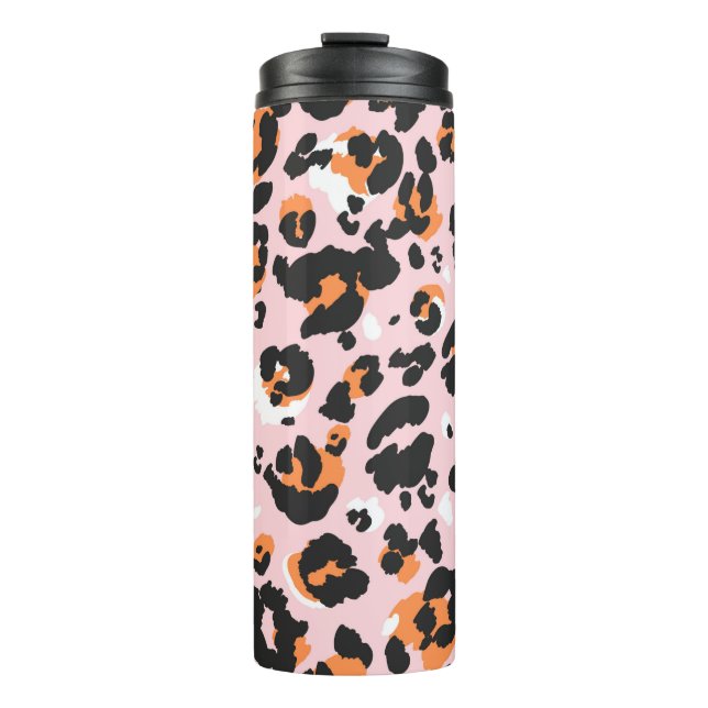 Leopard pattern seamless. Classic leo texture. Tre Thermal Tumbler (Front)