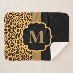 Leopard Pattern Sherpa Blanket