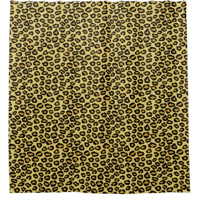 Leopard Pattern Shower Curtain (Front)