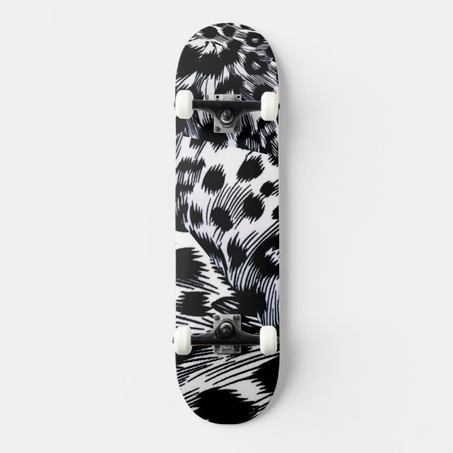 Leopard Pattern Skateboard (Front)