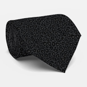 leopard pattern tie