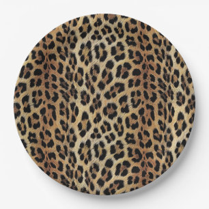 Leopard pattern, tiger, leopard skin, fashionable, paper plate
