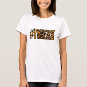 Leopard Pattern TWERK T-Shirt