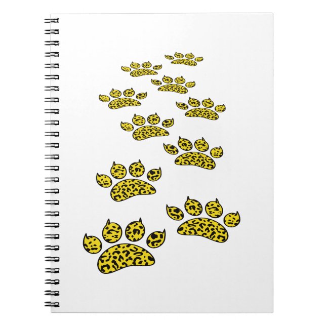 Leopard Paw Print Notebook (Front)