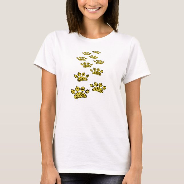 Leopard Paw Print T-Shirt (Front)
