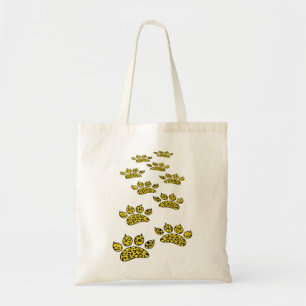 Leopard Paw Print Tote Bag