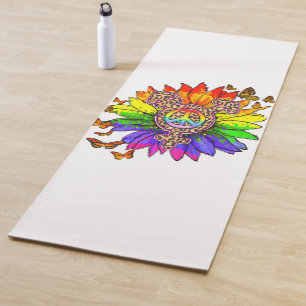 Leopard Pe Sign LGBT Pride Month Yoga Mat