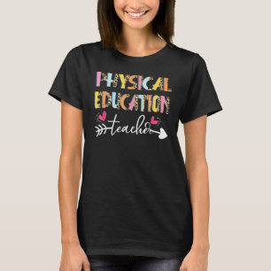 Leopard Pe Teacher Phys Ed Cute Back To School Sup T-Shirt
