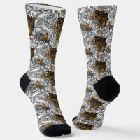 Leopard & Peonies Pattern