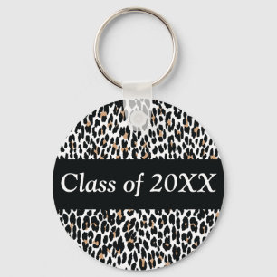 Leopard Personalised Class Of Keychain