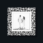 Leopard Photo Canvas Print<br><div class="desc">Made to look dimensional,  a black and white leopard spot print pattern creates a beautiful frame for your favourite photo on this wrapped canvas. **TIP: If using square plaque,  you might need to crop your photo to a square BEFORE uploading it for best results.</div>