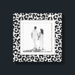 Leopard Photo Canvas Print<br><div class="desc">Made to look dimensional,  a black and white leopard spot print pattern creates a beautiful frame for your favourite photo on this wrapped canvas. **TIP: If using square plaque,  you might need to crop your photo to a square BEFORE uploading it for best results.</div>
