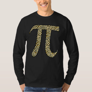 Leopard Pi Symbol National Pi Day T-Shirt