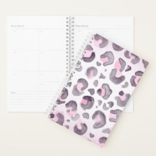 Leopard Pink and Brown Planner