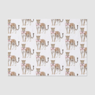 Leopard Pink Bow Birthday Tissue Paper