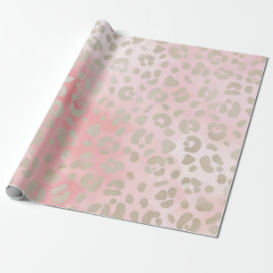 Leopard Pink Pattern Wrapping Paper
